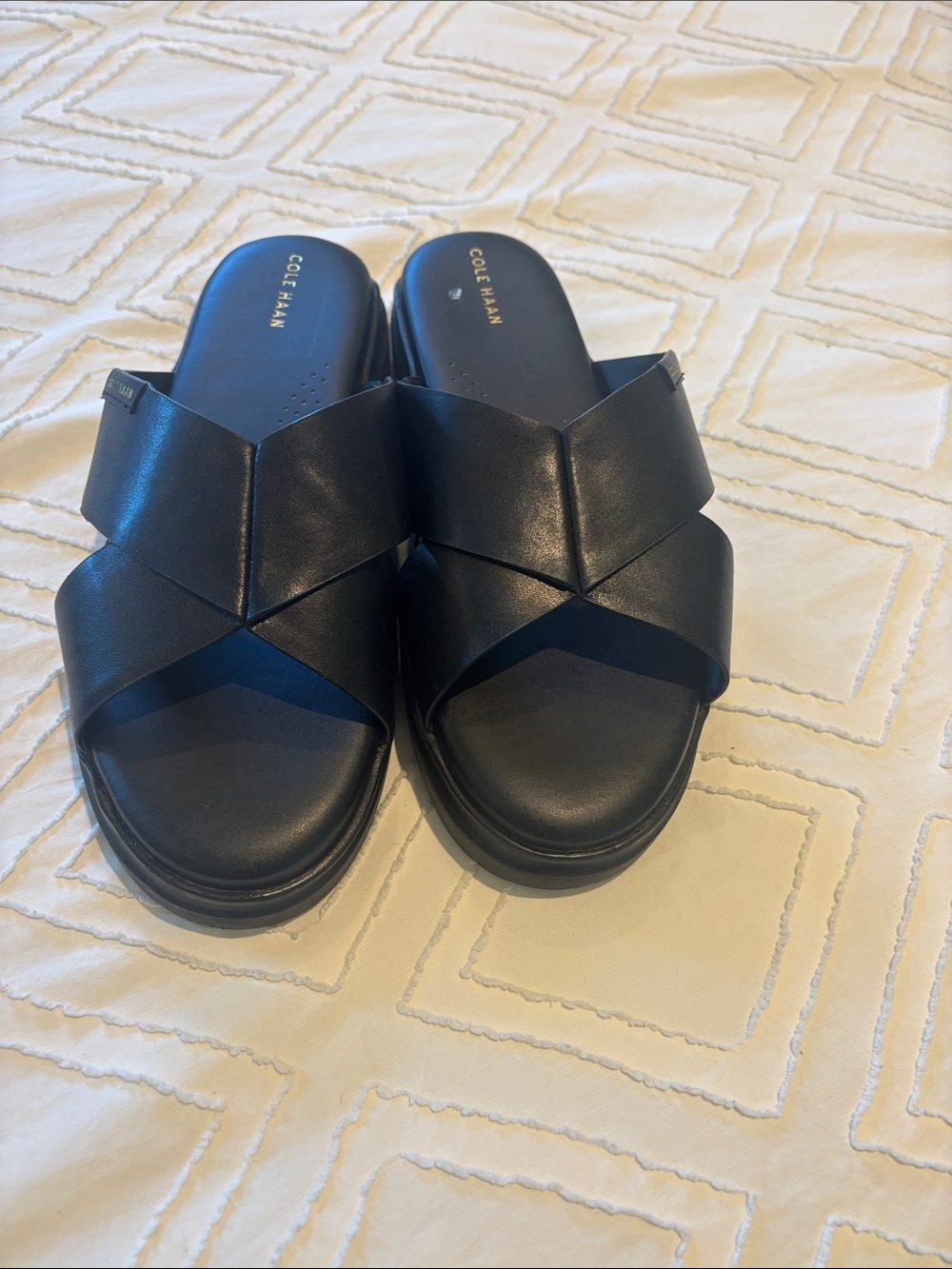 Cole Haan Grand pro rally crisscross leather sandal